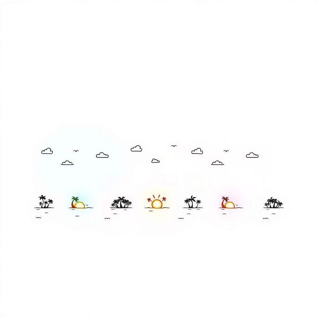 Rainbow Archipelago Coloring Page coloring page