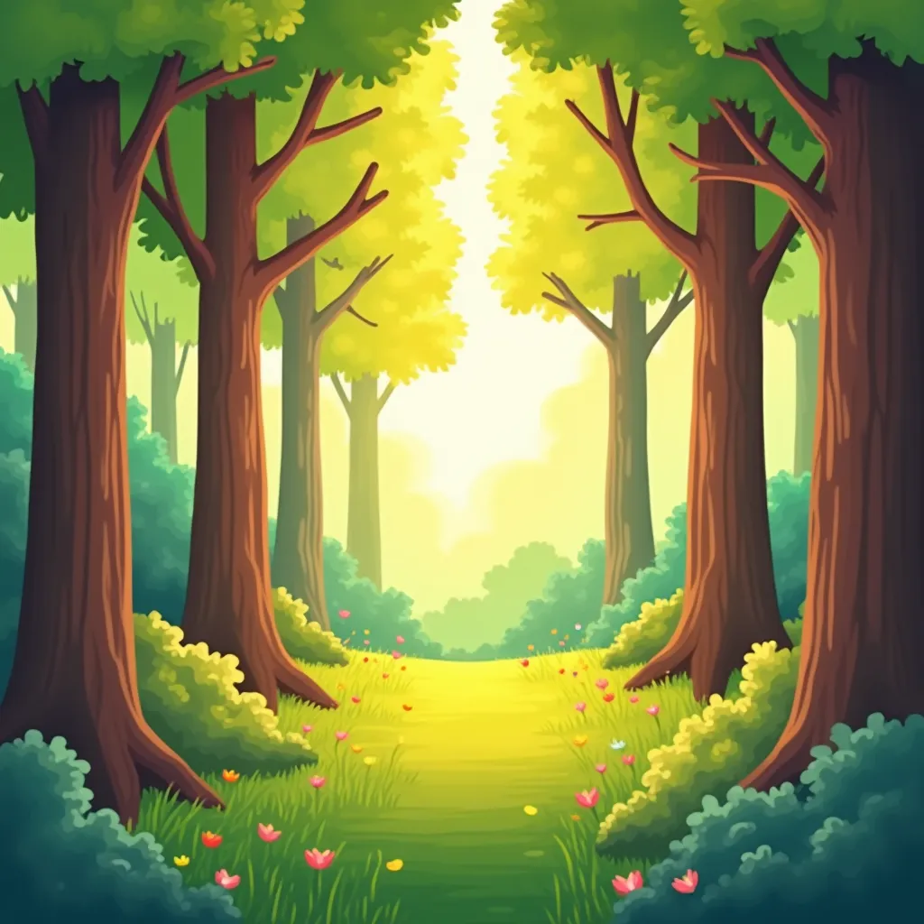 Prism Forest Coloring Page