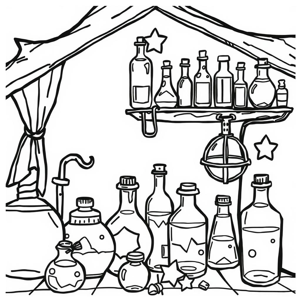 Colour Potion Coloring Page coloring page