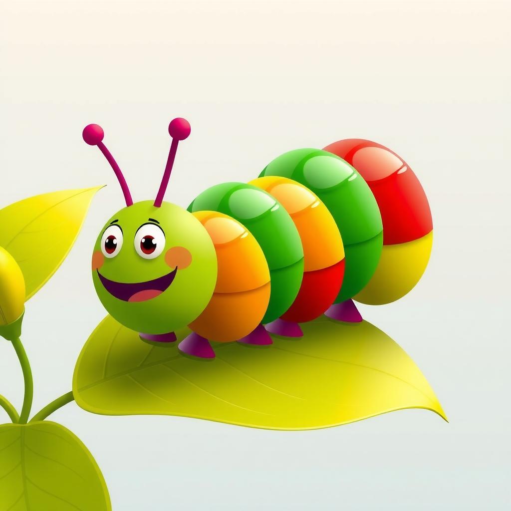 Colour Caterpillar Coloring Page