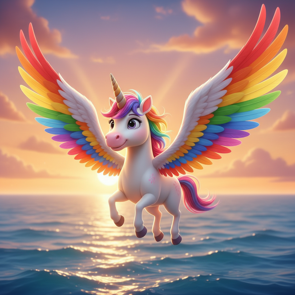 Soaring Rainbow Wings — Unicorn Bedtime Story for Kids