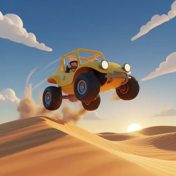 Dune Buggy Big Air — Free Coloring Page for Kids