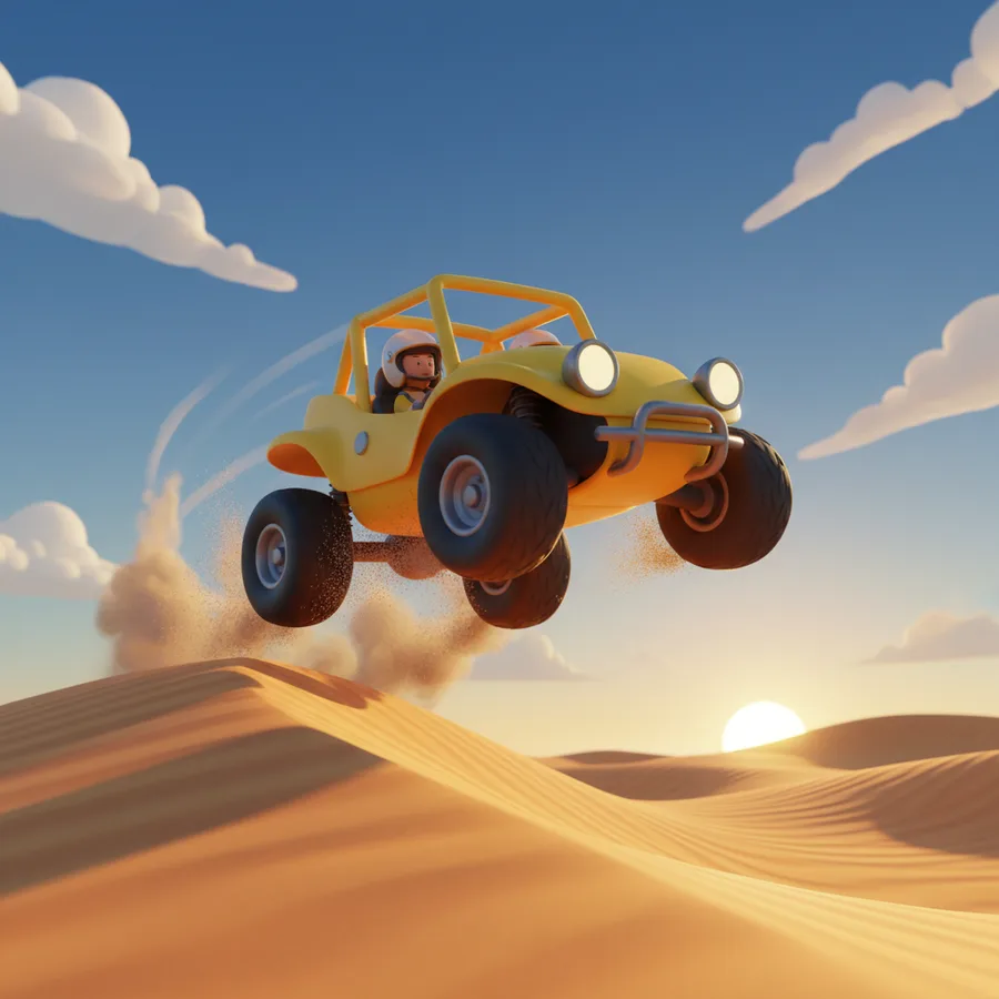 Dune Buggy Big Air — Free Coloring Page for Kids