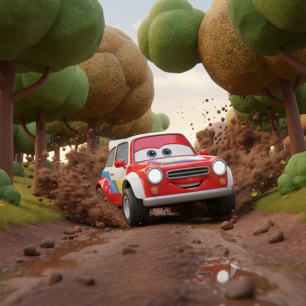 Rally Car Mud Drift Adventure — Bedtime Story for Kids