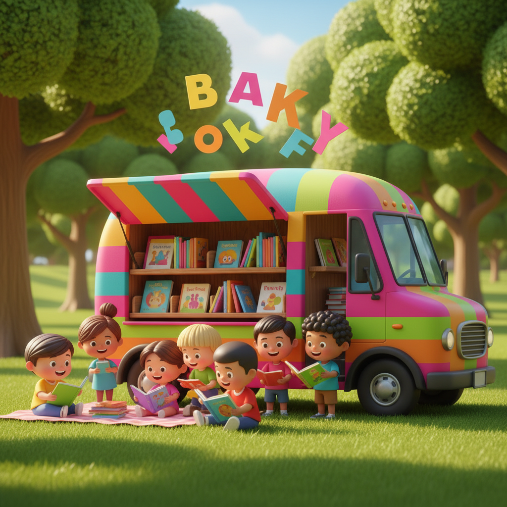 Bookmobile Adventure — Bedtime Story for Kids