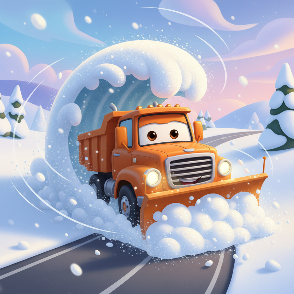 Snow Plow Hero — Bedtime Story for Kids