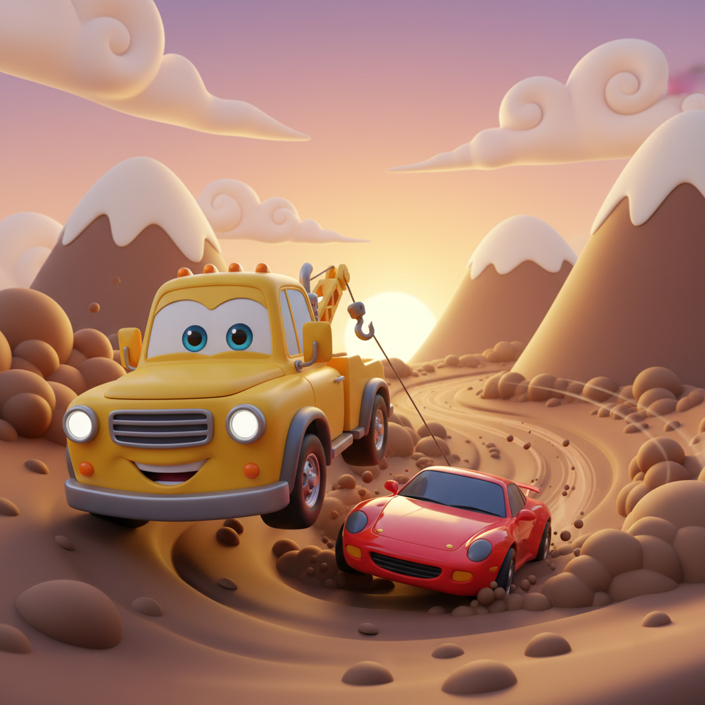 Tow Truck Saves the Day — Bedtime Story for Kids