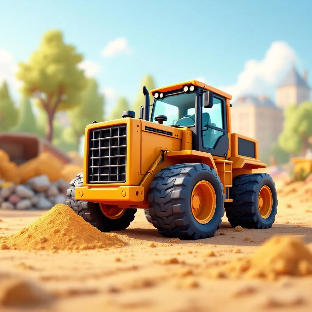 Classic Blue Car — Construction Vehicle Bedtime Story for Kids
