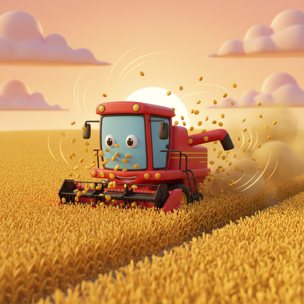 Combine Harvester Adventure — Bedtime Story for Kids