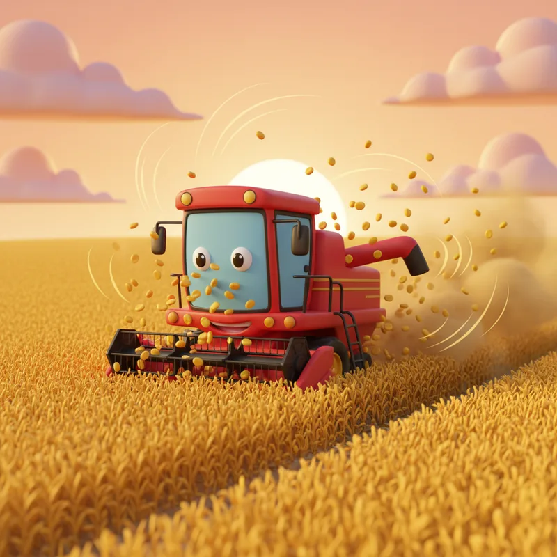 Combine Harvester Adventure — Bedtime Story for Kids