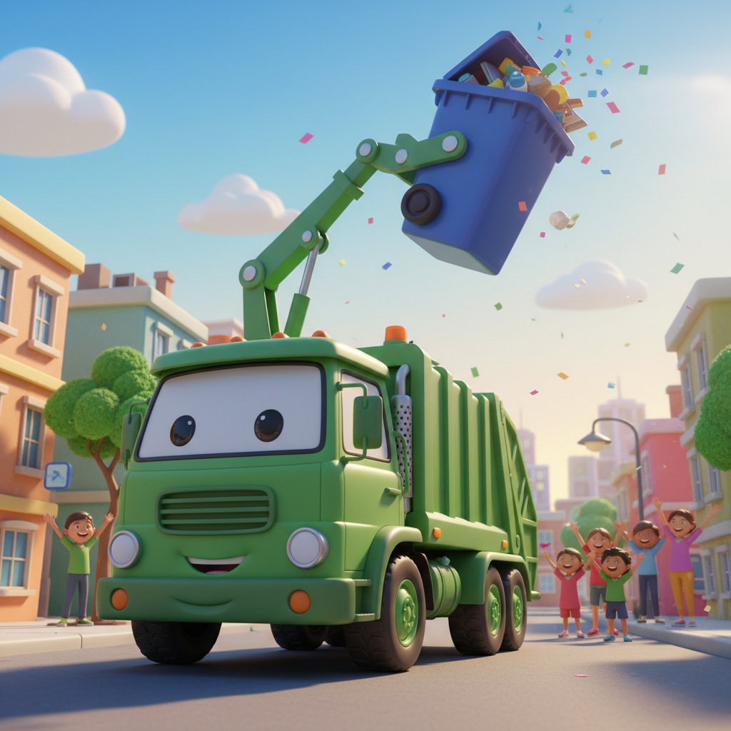 Garbage Truck Celebration — Bedtime Story for Kids