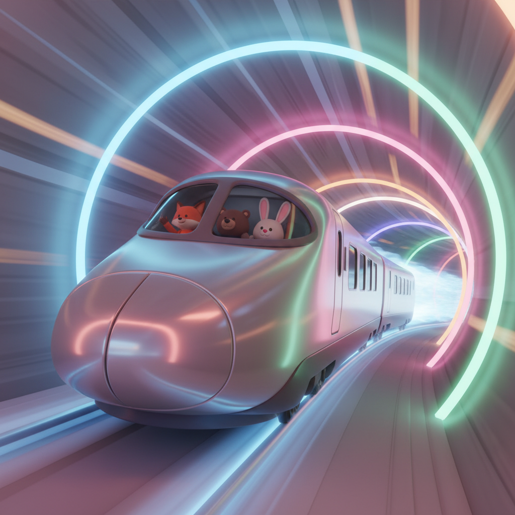 Maglev Train Journey — Bedtime Story for Kids