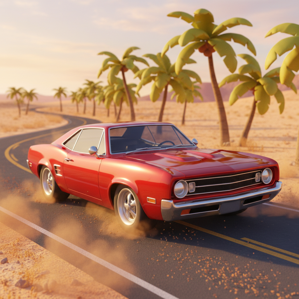 Vintage Muscle Car Journey — Bedtime Story for Kids