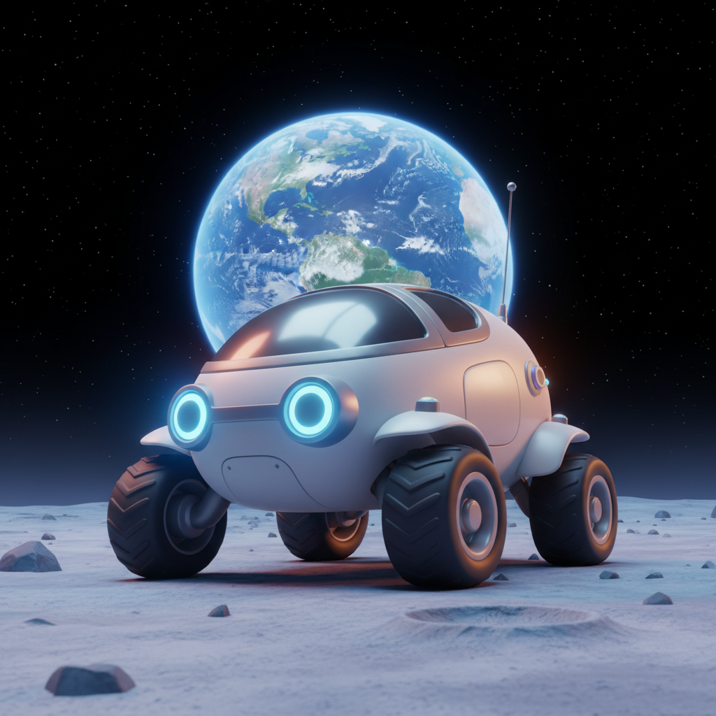 Lunar Rover Moonwalk — Bedtime Story for Kids