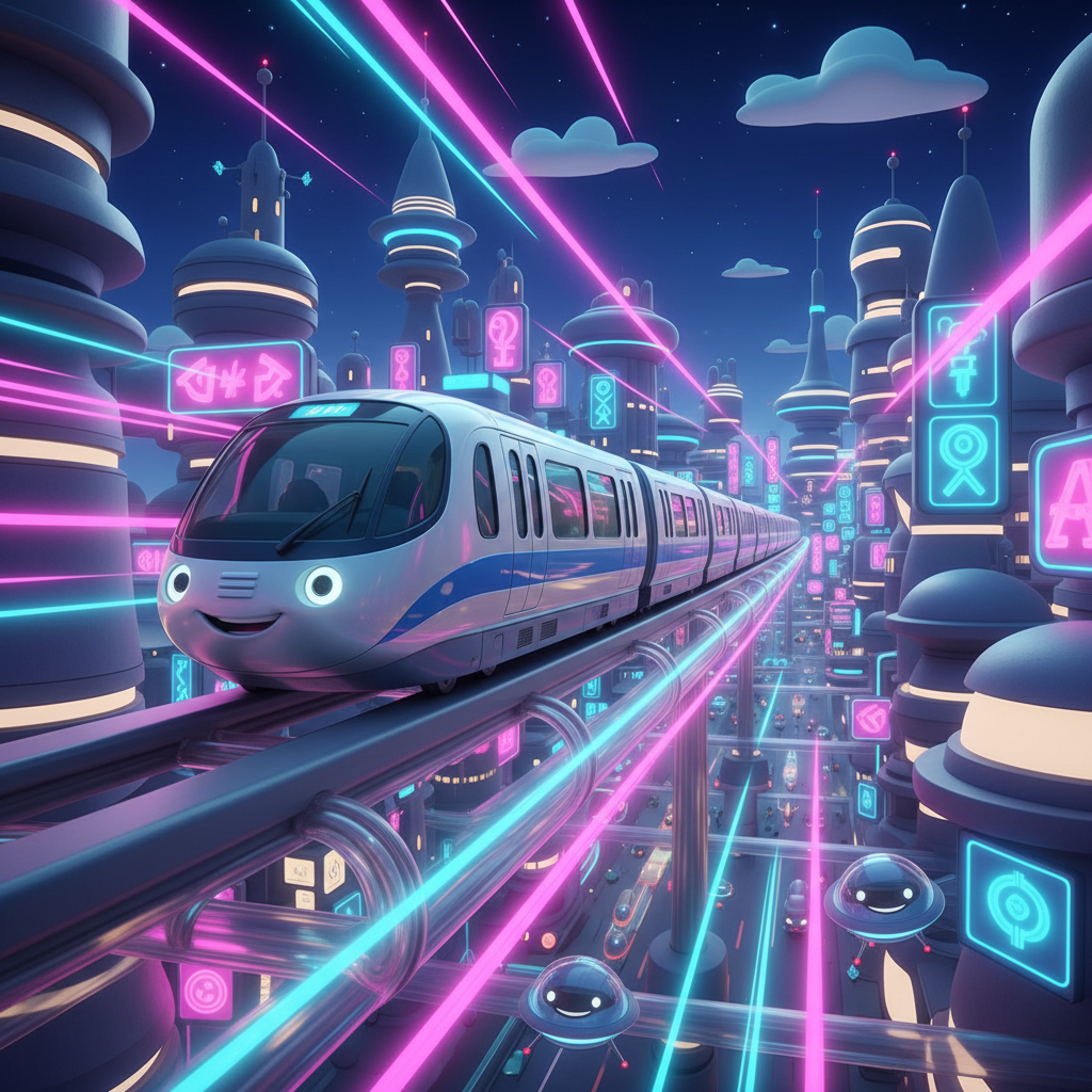 Futuristic Monorail Journey — Bedtime Story for Kids