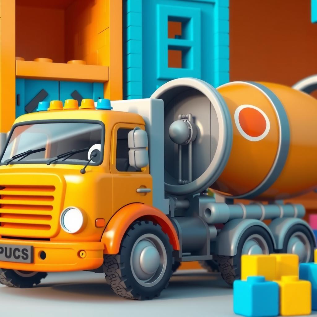 Cement Mixer Adventure — Bedtime Story for Kids