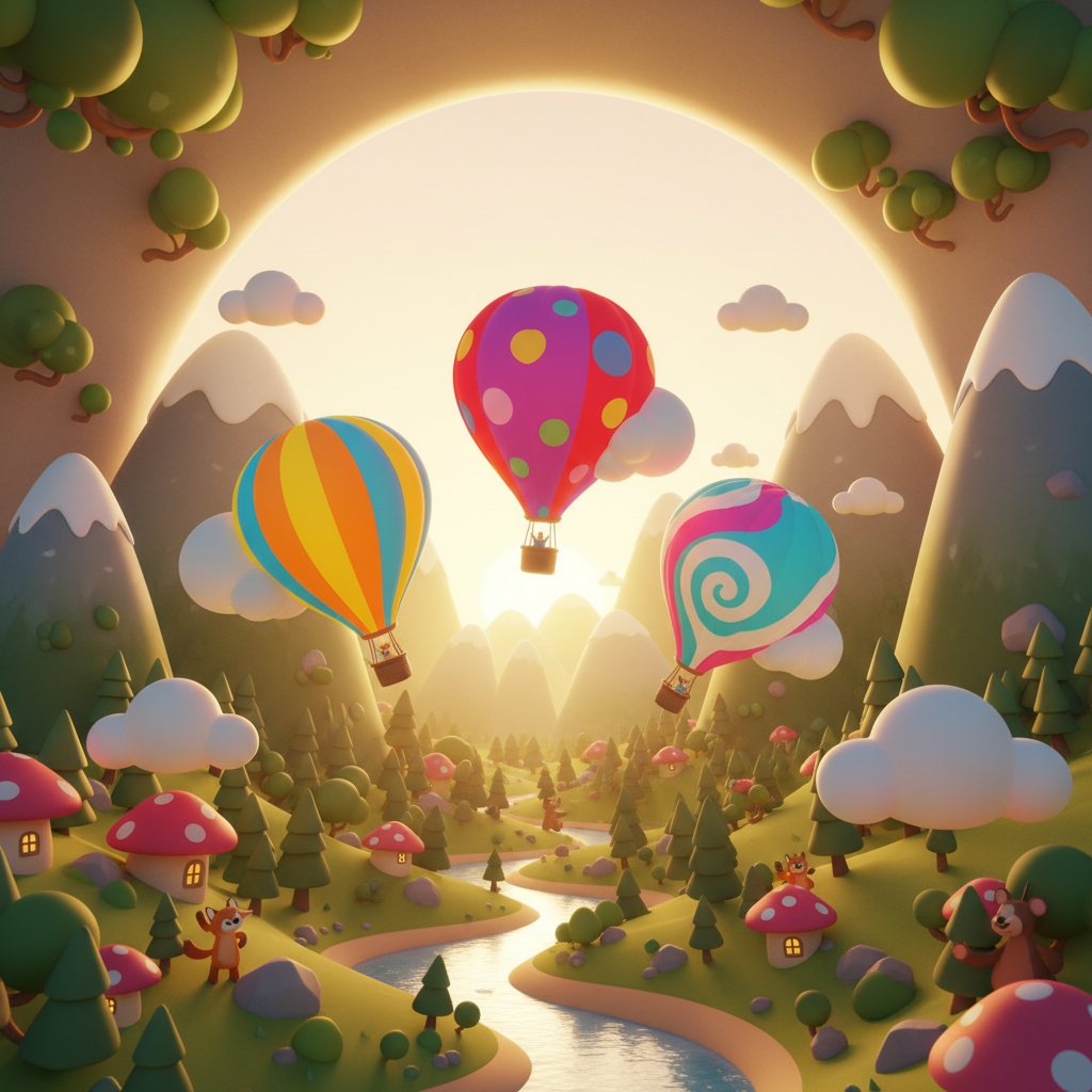 Hot Air Balloon Adventure — Bedtime Story for Kids